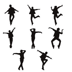 Silhouette Of Male Dancer