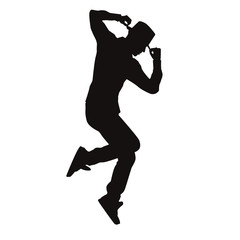 Silhouette Of Male Dancer