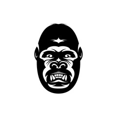 vector gorilla face