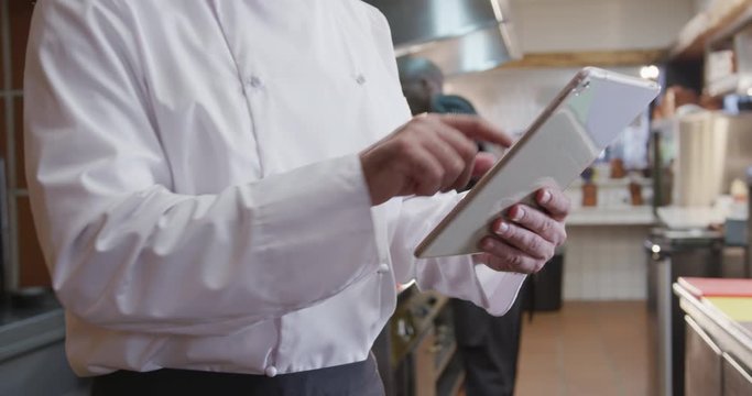 Cook using a touch pad in the kitchen