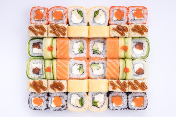  set of rolls on a light background for the menu26