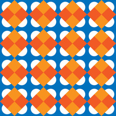 Seamless geometric ornamental pattern. Floor tile pattern. Abstract background texture.