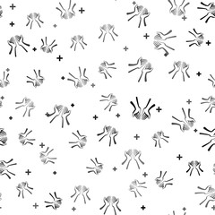 Black Hands icon isolated seamless pattern on white background. Vector Illustration