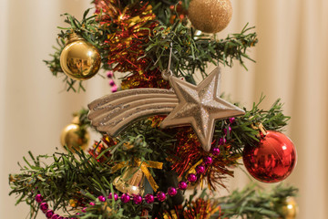 Details of the decorations for the celebration of Christmas