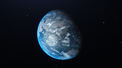 Obraz na płótnie Canvas Planet earth from space.