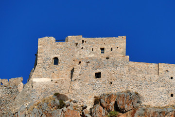 Detail of the mythical castle of Monemvasia