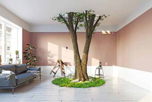 Giant Tree In The Room