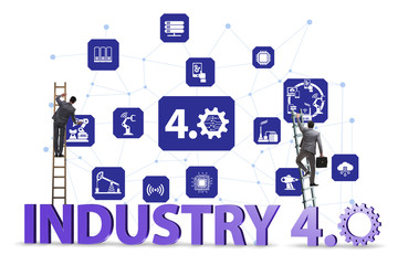Modern industry 4.0 technical automation concept