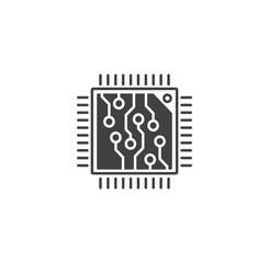 Curcuit related icon on background for graphic and web design. Creative illustration concept symbol for web or mobile app
