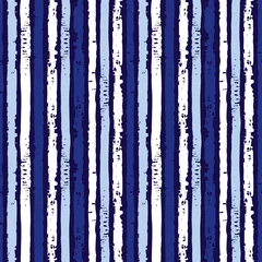 Photo sur Plexiglas Rayures verticales Vector blue grunge vertical brush rayé motif de répétition avec un fond blanc. Texture pour le web, l& 39 impression, le papier peint, la décoration intérieure, le tissu, le textile, le fond d& 39 invitation, le papier d& 39 emballage.