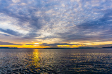 Overcast Cloudy Sunset 10