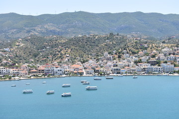 Fototapeta na wymiar Aegean Sea Marina Boats