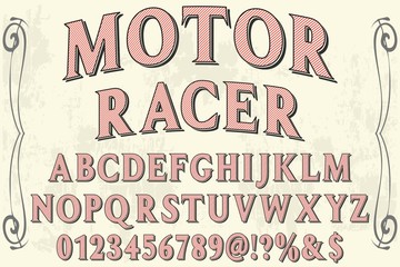 Font alphabet. Script abc Typeface handcrafted handwritten vector label design 