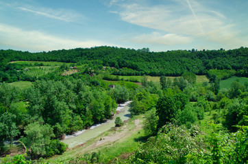 Creek Cutting Trough Nature