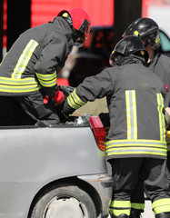 firemen during an action