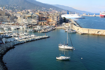 Fototapeta na wymiar Port de Bastia / Corse