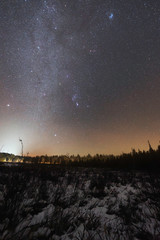 Orion & the Milky Way Over Algonquin Park.