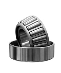 Steel bearing closeup isolated on white background