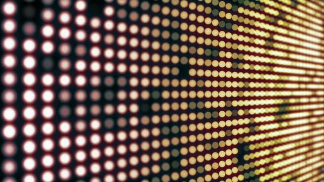 Flashing LED lights disco motion background.