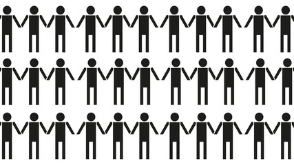 Collateral sketch human chain template background