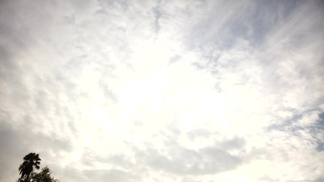 Time-lapse of beautiful sunset clouds rolling in.