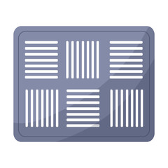 Ventilation grate vector icon.Cartoon vector icon isolated on white background ventilation grate.