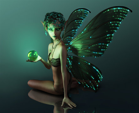 The Green Crystal, 3d CG