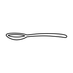 Spoon medicine vector icon.Outline,line vector icon isolated on white background spoon medicine. - obrazy, fototapety, plakaty