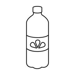 Bottle water vector icon.Outline,line vector icon isolated on white background bottle water.