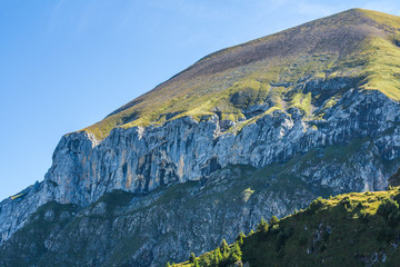 Beautiful swiss alps mountains.    Hiking 