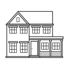 Building of apartment vector icon.Outline,line vector icon isolated on white background building of apartment.