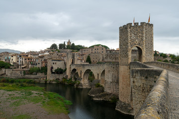 beautiful town Baselu in Catalonia, Spain