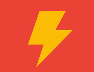 Lightning, electric power vector logo design element. Energy and thunder electricity symbol concept. Flash bolt sign in the circle. Flash vector emblem template. Power fast speed