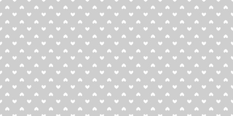 Background with hearts. Seamless monochrome wallpaper. Black and white illustration