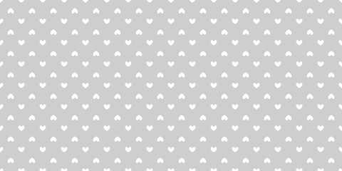 Background with hearts. Seamless monochrome wallpaper. Black and white illustration