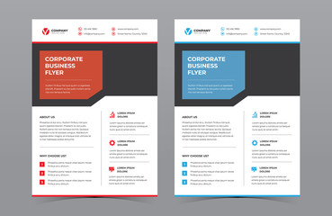 A4 Corporate Business Flyer Vector Design
