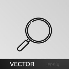 magnifier icon. Element of science illustration. Thin line illustration for website design and development, app development. Premium outline icon