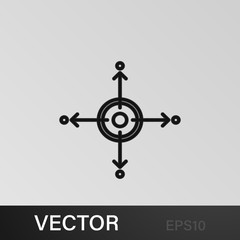 Business diversification, distribution, market icon. Element of money diversification illustration. Signs and symbols icon for websites, web design, mobile app