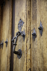 Medieval wooden door