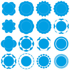 Badges - Serie 2 - complet - cyan