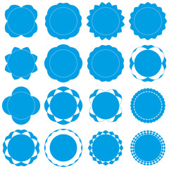 Badges - Serie 2 - complet - cyan