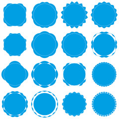 Badges - Serie 2 - complet - cyan