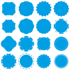 Badges - Serie 2 - complet - cyan