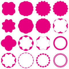 Badges - Serie 2 - complet - magenta