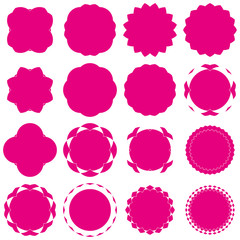 Badges - Serie 2 - complet - magenta