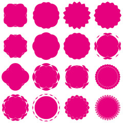 Badges - Serie 2 - complet - magenta