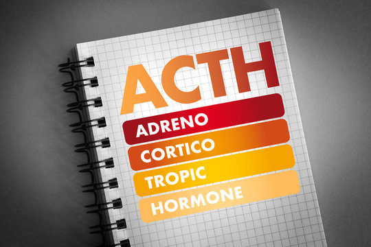 ACTH - Adrenocorticotropic hormone acronym, medical concept background