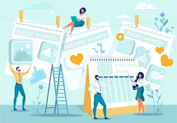 Making Detailed Content Plan for Three Months