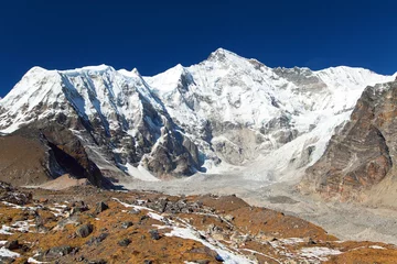 Papier Peint photo autocollant Cho Oyu Mount Cho Oyu and Ngozumba glacier