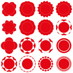 Badges - Serie 2 - complet - rouge